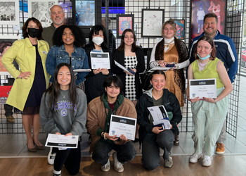 Student scholarship winners with Herzog-Meier Auto Center owners
