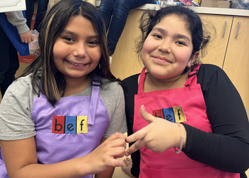 students in cooking class